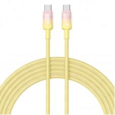 Дата кабель Baseus Discolor Series Fast Charging Type-C to Type-C 100W (1m) (P10374902) Custard Yellow