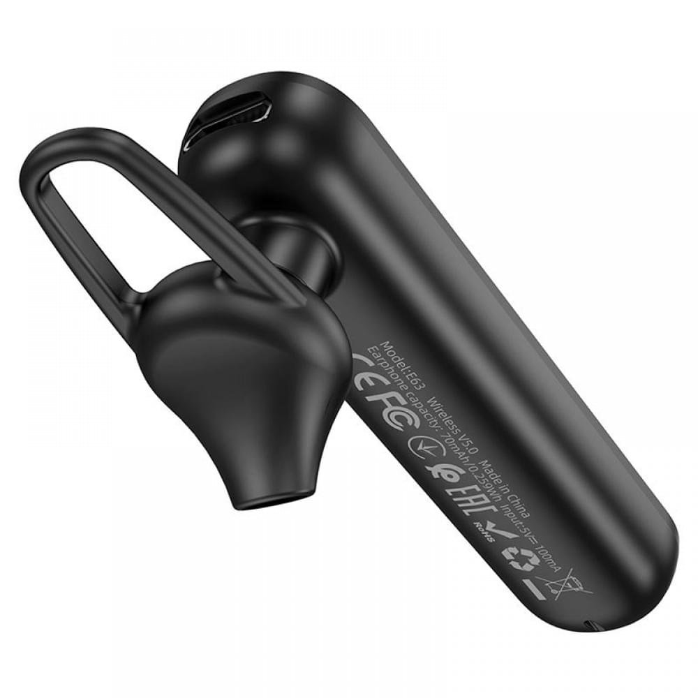 Bluetooth моно-гарнітура Hoco E63 Чорний