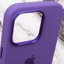 Чохол Silicone Case Metal Buttons (AA) для Apple iPhone 13 Pro (6.1") Фіолетовий / Iris