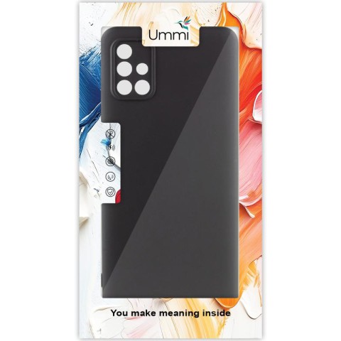 Чохол Silicone Cover Ummi Lakshmi Full Camera (AA) для Samsung Galaxy A71 Чорний / Black