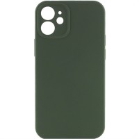 Чохол Silicone Case Full Camera Protective (AA) NO LOGO для Apple iPhone 12 (6.1") Зелений / Cyprus Green