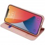 Чохол-книжка Dux Ducis з кишенею для візиток для Apple iPhone 14 / 13 (6.1") Rose Gold