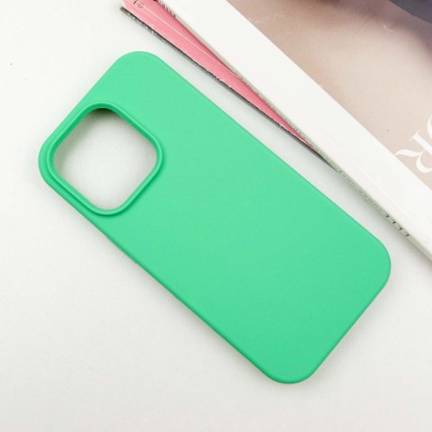 Чохол Silicone Case Full Protective (AA) NO LOGO для Apple iPhone 14 Pro Max (6.7") Зелений / Spearmint