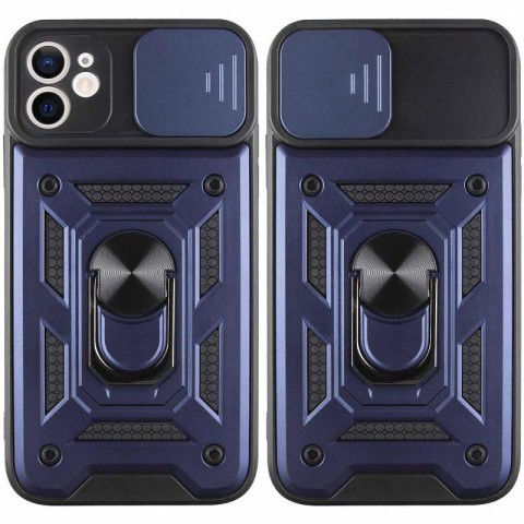 Чохол Ummi Camshield Serge Ring для Apple iPhone 11 (6.1") Синій / Navy