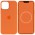 Чохол Silicone case (AAA) full with Magsafe and Animation для Apple iPhone 12 Pro / 12 (6.1") Помаранчевий / Kumquat