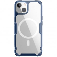 TPU чохол Nillkin Nature Pro Magnetic для Apple iPhone 14 (6.1") Синій (прозорий)