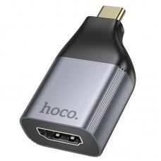Перехідник Hoco UA33 Type-C to HDTV Metal grey