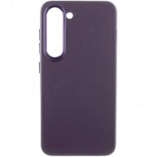 Шкіряний чохол Bonbon Leather Metal Style для Samsung Galaxy S22+ Фіолетовий / Dark Purple
