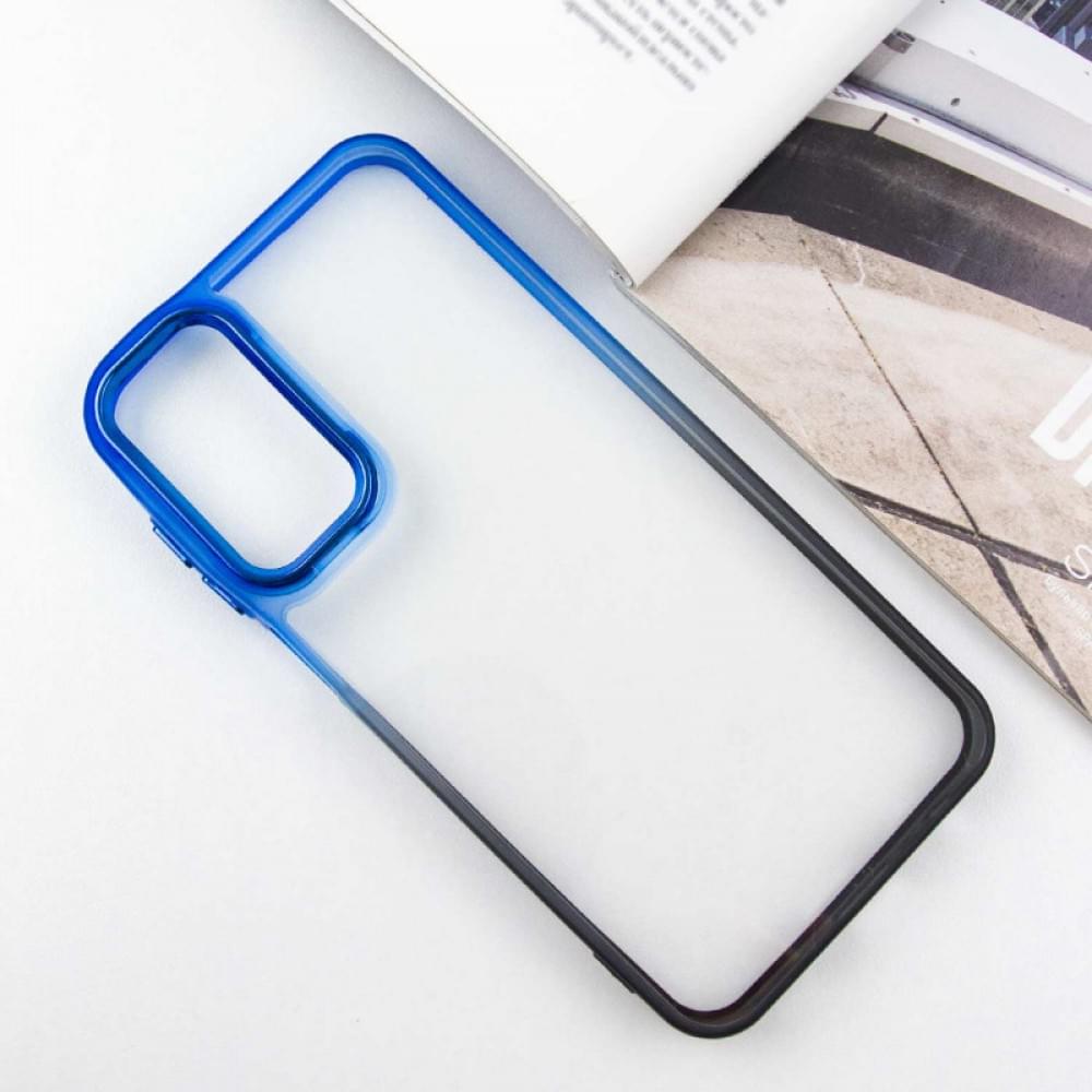 Чохол TPU+PC Fresh sip series для Samsung Galaxy A24 4G Чорний / Синій