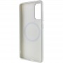 TPU чохол Bonbon Metal Style with MagSafe для Samsung Galaxy S24+ Білий / White