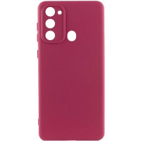 Чохол Silicone Cover Lakshmi Full Camera (A) для Tecno Spark Go 2022 (KG5m) Бордовий / Marsala