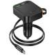 АЗП Hoco NZ18 Guardian PD65W with retractable cable (1USB-A/2C) Black