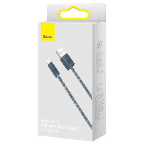 Дата кабель Baseus Dynamic Series USB to Lightning 2.4A (1m) (CALD000402) Slate Gray