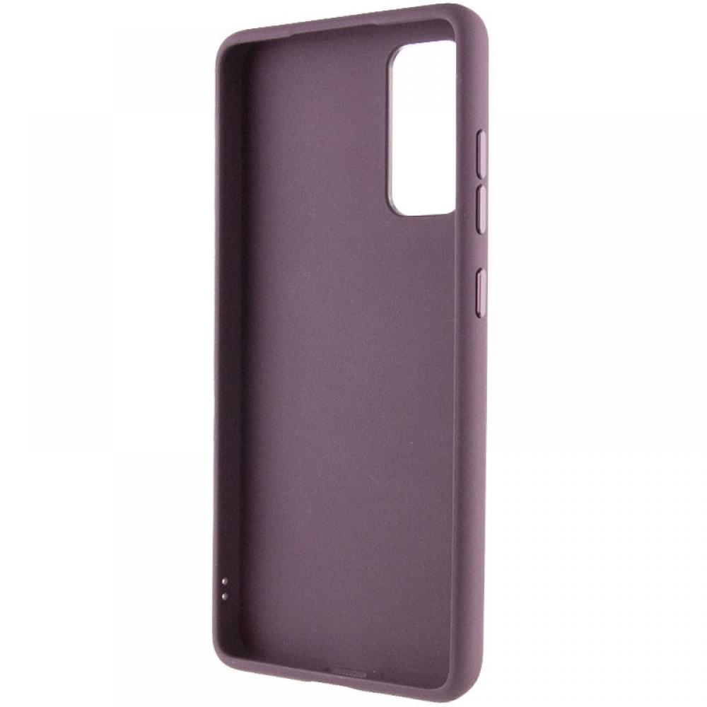 TPU чохол Bonbon Metal Style with MagSafe для Samsung Galaxy S23 Бордовий / Plum