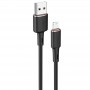 Дата кабель Acefast MFI C2-02 USB-A to Lightning zinc alloy silicone (1m) Black