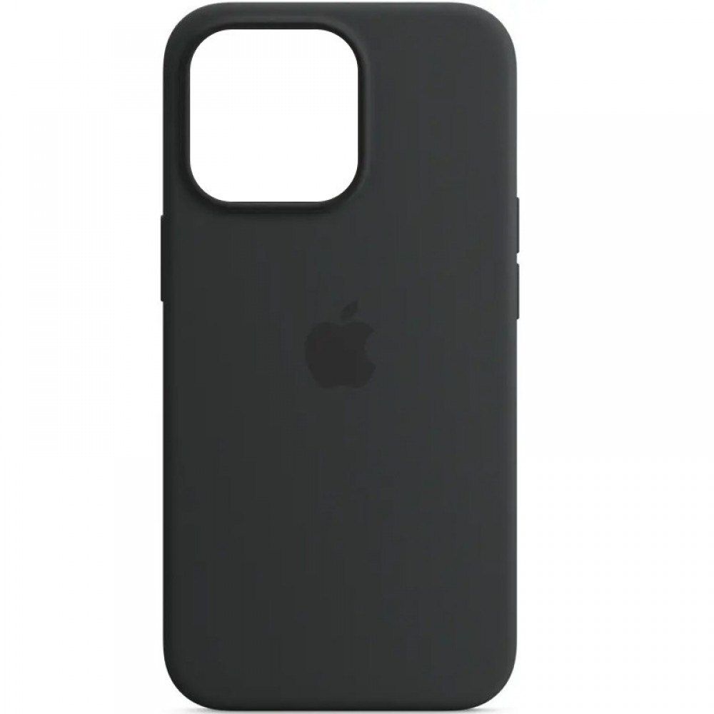 Чохол Silicone case (AAA) with Magsafe and Animation для Apple iPhone 14 Pro Max (6.7") Чорний / Midnight