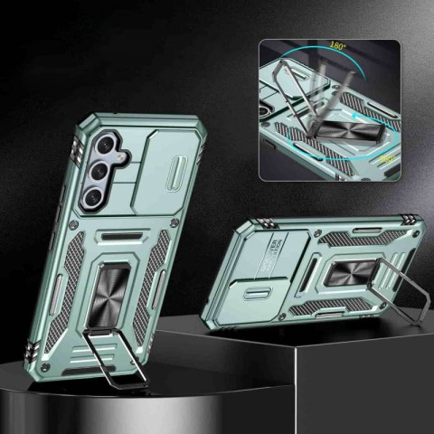 Ударостійкий чохол Camshield Army Ring для Samsung Galaxy A35 / A55 Зелений / Light Green