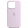 Чохол Silicone case (AAA) full with Magsafe and Animation для Apple iPhone 14 Pro Max (6.7") Бузковий / Lilac