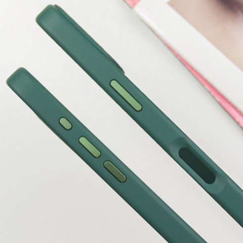 TPU чохол Bonbon Metal Style with MagSafe для Apple iPhone 16 Plus (6.7") Зелений / Pine green