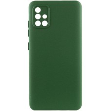 Чохол Silicone Cover Ummi Lakshmi Full Camera (AA) для Samsung Galaxy A71 Зелений / Dark green