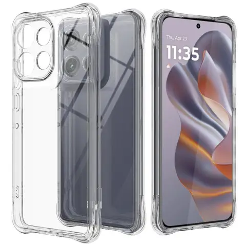 TPU чохол GETMAN Ease logo посилені кути Full Camera для Motorola Moto G75 5G Безбарвний (прозорий)