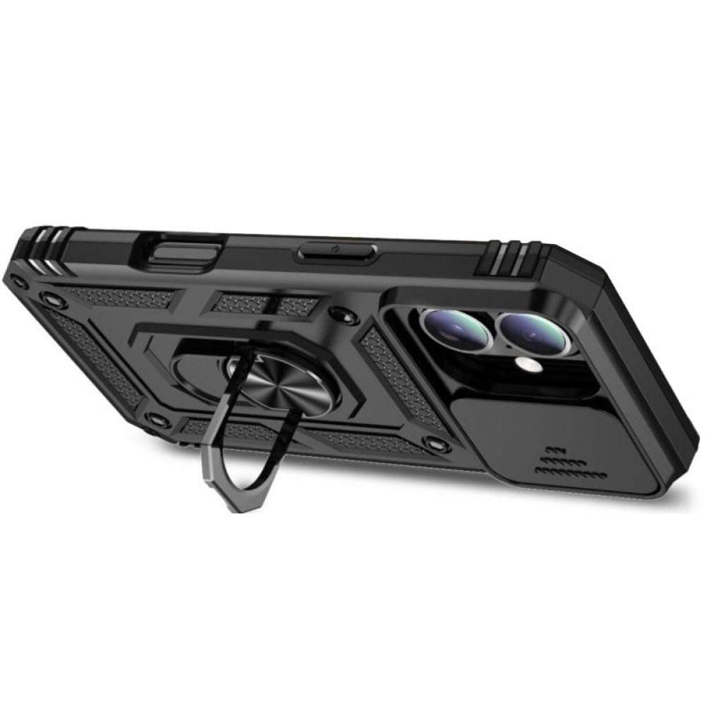 Чохол Ummi Camshield Serge Ring для Apple iPhone 16 (6.1") Чорний