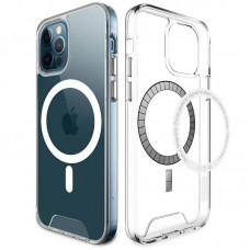Чохол TPU Space Case with MagSafe для Apple iPhone 12 Pro Max (6.7") Прозорий