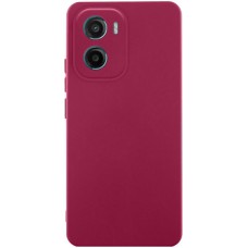 Чохол Silicone Cover Ummi Lakshmi Full Camera (AA) для Motorola Moto G06 Бордовий / Marsala
