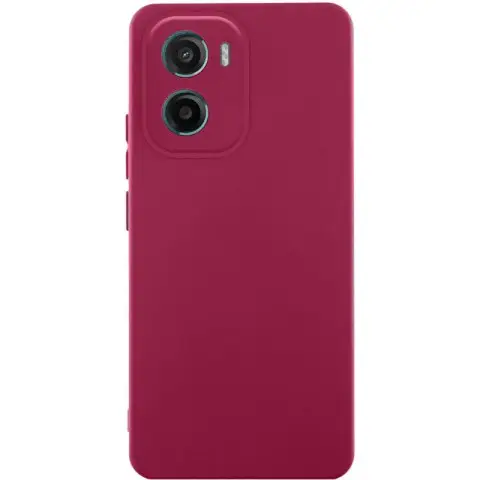 Чохол Silicone Cover Ummi Lakshmi Full Camera (AA) для Motorola Moto G06 Бордовий / Marsala