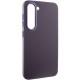 Шкіряний чохол Bonbon Leather Metal Style для Samsung Galaxy S22+ Фіолетовий / Dark Purple