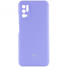 Чохол Silicone Cover Full Camera (AAA) для Xiaomi Redmi Note 10 5G / Poco M3 Pro Бузковий / Elegant Purple