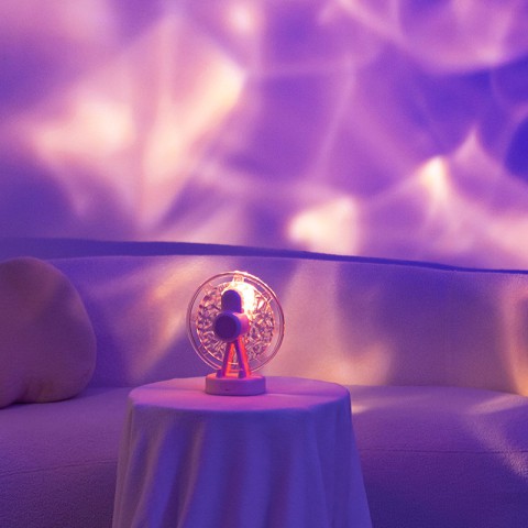 Проектор-нічник ZAY-L07 Sky Wheel 2in1 + Bluetooth колонка Pink