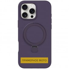 Чохол Silicone Case Full Protective NO LOGO with Ring для Apple iPhone 16e (6.1") Purple