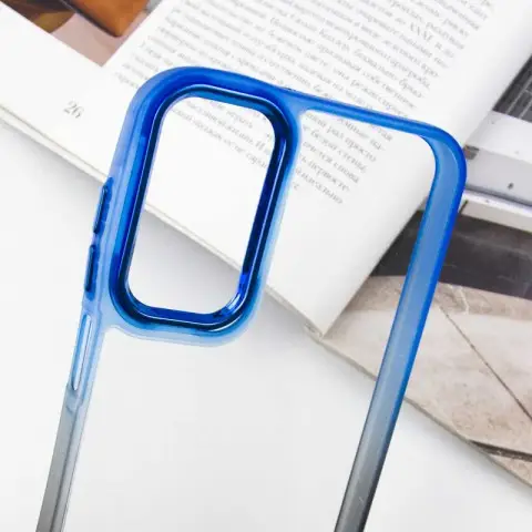 Чохол TPU+PC Fresh sip series для Samsung Galaxy A24 4G Чорний / Синій