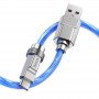 Дата кабель Hoco U113 Solid 100W USB to Type-C (1m) Blue