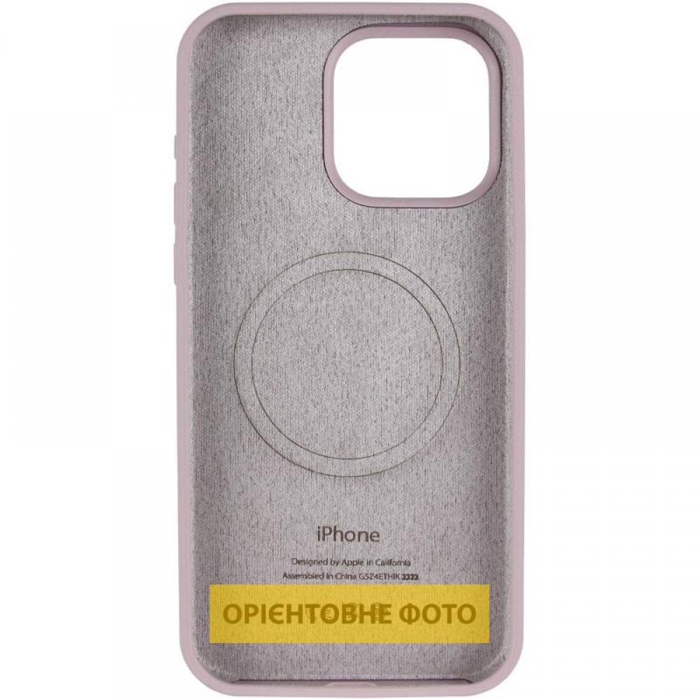 Чохол Silicone Case Full Protective (AA) V2 with MagSafe для Apple iPhone 16 (6.1") Сірий / Lavender