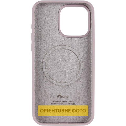 Чохол Silicone Case Full Protective (AA) V2 with MagSafe для Apple iPhone 16 (6.1") Сірий / Lavender