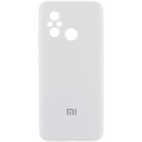 Чохол Silicone Cover Lakshmi Full Camera (AA) with logo для Xiaomi Redmi 12C / Poco C55 Білий / White