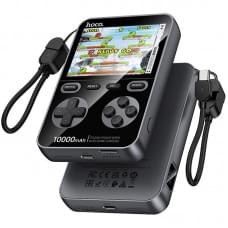 Портативний ЗП Power Bank Hoco Q47 Shine PD20W with cable + Game Console 10000 mAh Metal gray