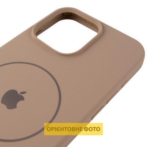 Чохол Silicone Case Full Protective (AA) V2 with MagSafe для Apple iPhone 16 (6.1") Бежевий / Desert Gold