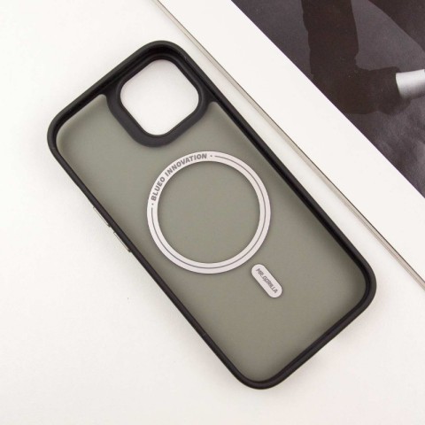 TPU+PC чохол Blueo Skin Friendly Frosted with MagSafe для Apple iPhone 14 / 13 (6.1") Чорний