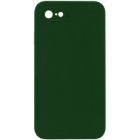 Чохол Silicone Case Square Full Camera Protective (AA) NOLOGO для Apple iPhone 7/8/SE (2020) (4.7") Зелений / Army green