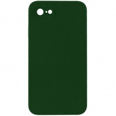 Чохол Silicone Case Square Full Camera Protective (AA) NOLOGO для Apple iPhone 7/8/SE (2020) (4.7") Зелений / Army green