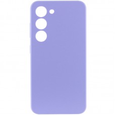 Чохол Silicone Cover Lakshmi Full Camera (AAA) для Samsung Galaxy S22 Бузковий / Dasheen