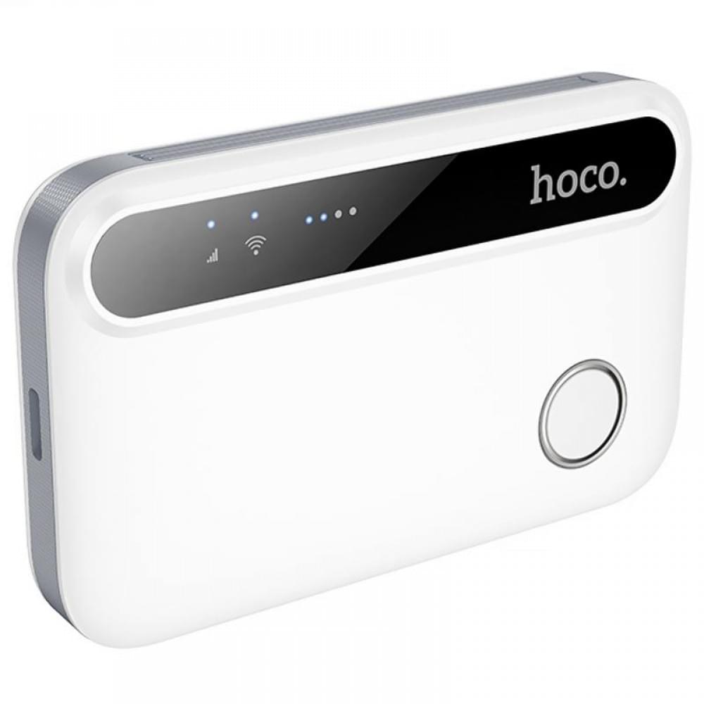 Портативний модем WiFi роутер Hoco HI41 150Mbps (Micro SIM) 2100 mAh White
