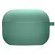 Силіконовий футляр з мікрофіброю для навушників Airpods 4 Зелений / Pine Needle