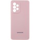 Чохол Silicone Cover Lakshmi Full Camera (AAA) with Logo для Samsung Galaxy A53 5G Рожевий / Pink Sand