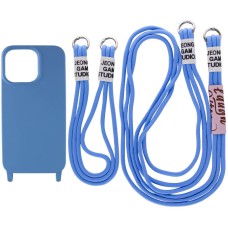 Чохол TPU two straps California для Apple iPhone 13 (6.1") Синій / Cosmos blue