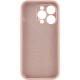 Чохол Silicone Case Full Camera Protective (AA) NO LOGO для Apple iPhone 14 Pro (6.1") Рожевий / Pink Sand