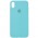 Чохол Silicone Case Full Protective (AA) для Apple iPhone XS Max (6.5") Бірюзовий / Marine Green